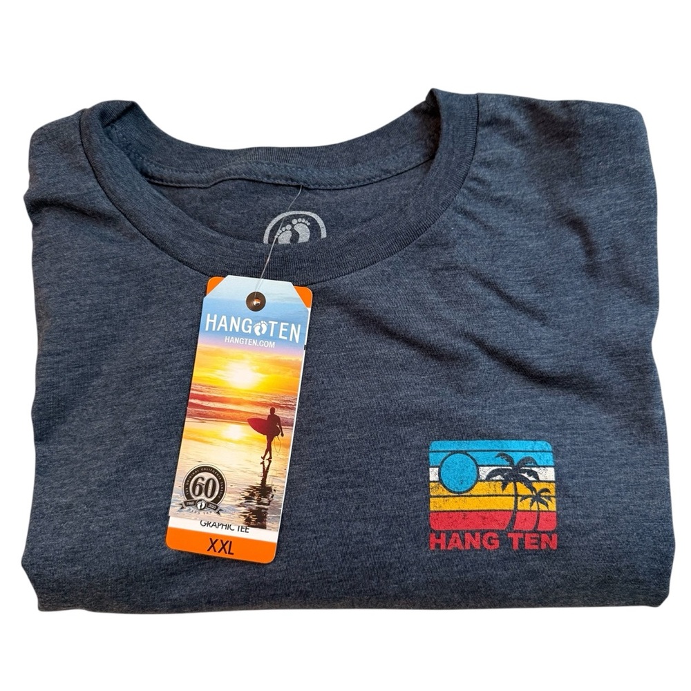 NWT Hang Ten Men’s Retro Graphic Tee – Size XXL - Picture 6 of 6